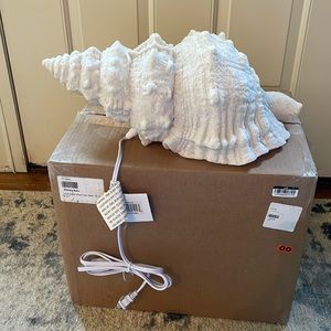 NWT but DAMAGED Pottery Barn Plug In Sea Shell Light